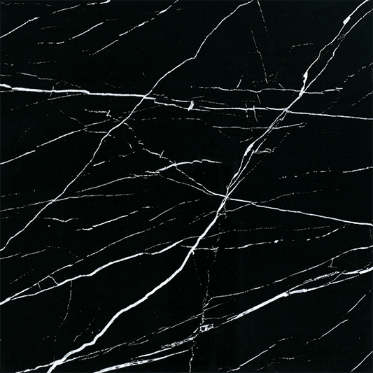 Polished - Black Cracked Marble